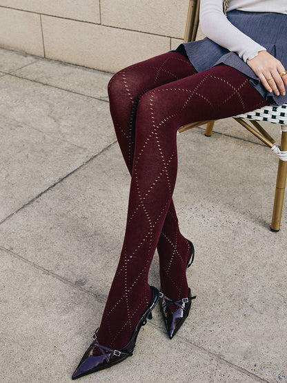 Elmas Desenli Görünmez Çoraplar