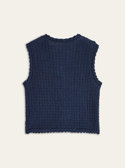 Kolsuz V Yakalı Düğmeli Yelek