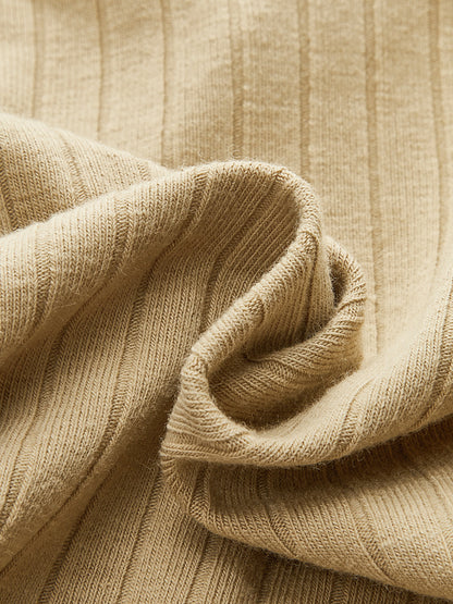 Fitilli Bükümlü Ön Uzun Kollu Örme Bluz