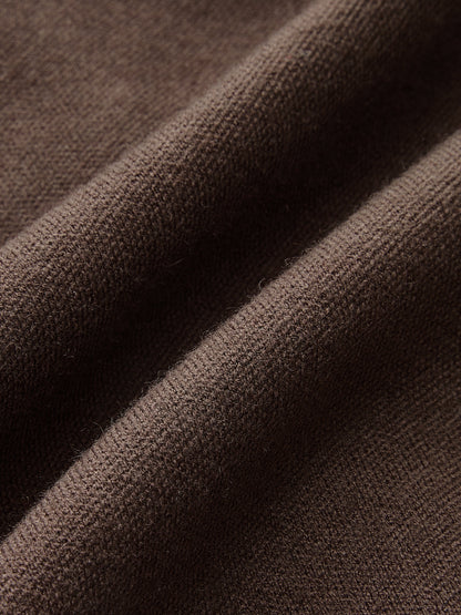 Koyun Budu Kollu, Kalp Düğmeli Yün Karışımlı Hırka