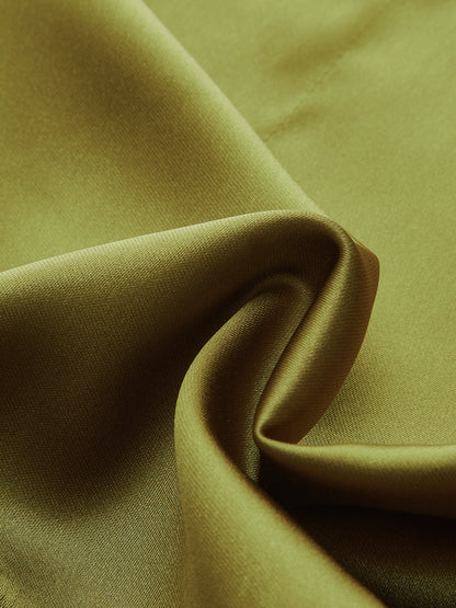 Dantel Detaylı Saten Mini Etek