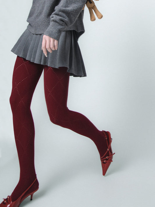 Elmas Desenli Görünmez Çoraplar