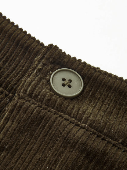 Kadife Kavisli Paçalı Pantolon