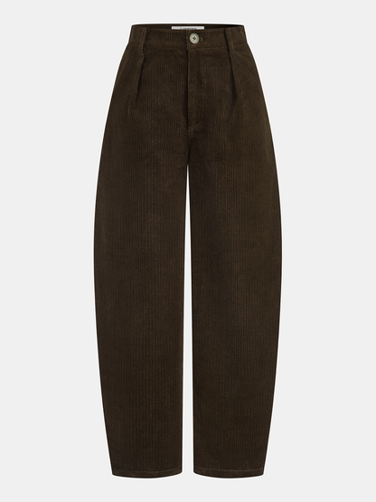 Kadife Kavisli Paçalı Pantolon