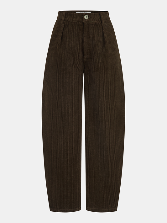 Kadife Kavisli Paçalı Pantolon